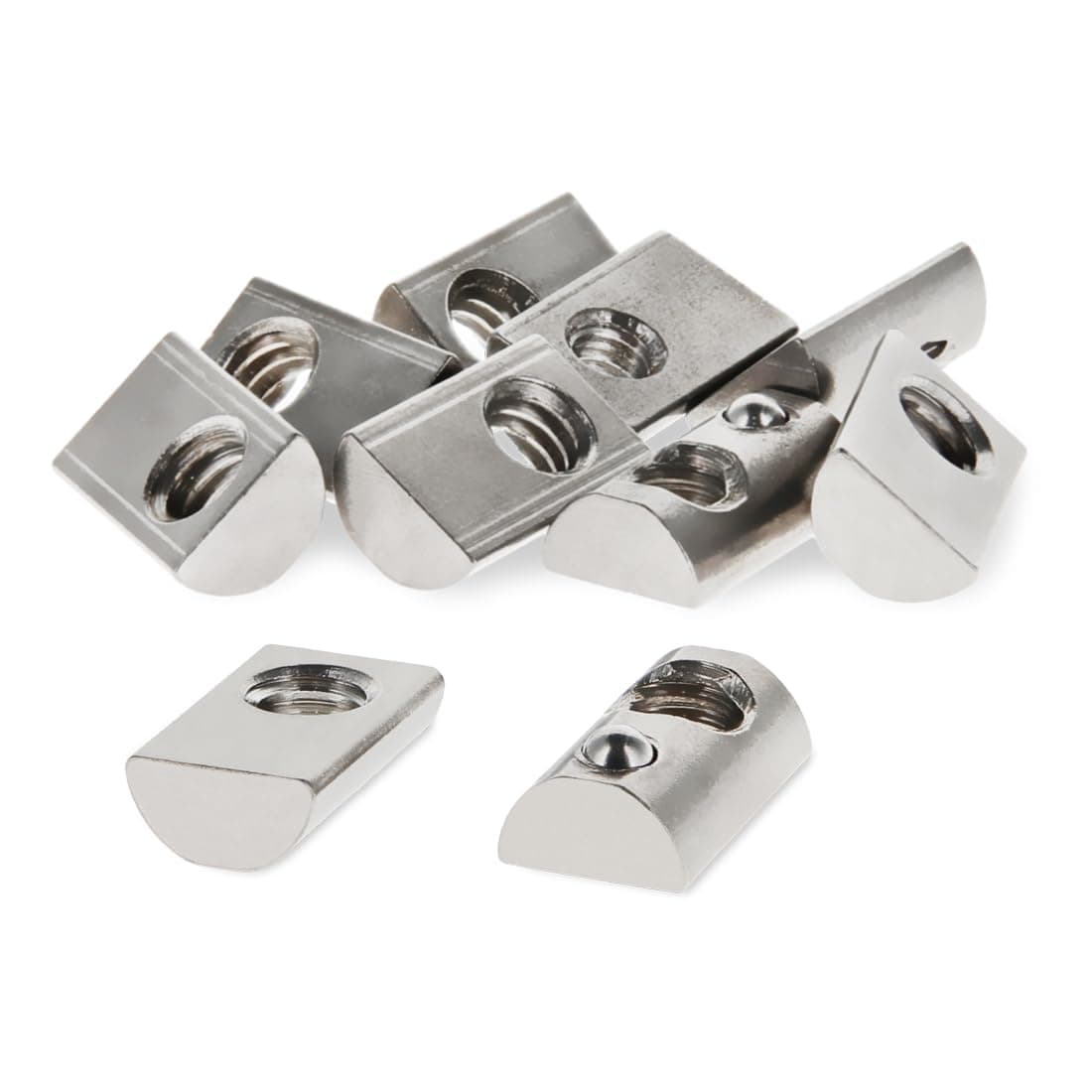 80/20 T-Nut 1/4-20 acero inoxidable SS con resorte bola para extrusión 10 Series (1500)