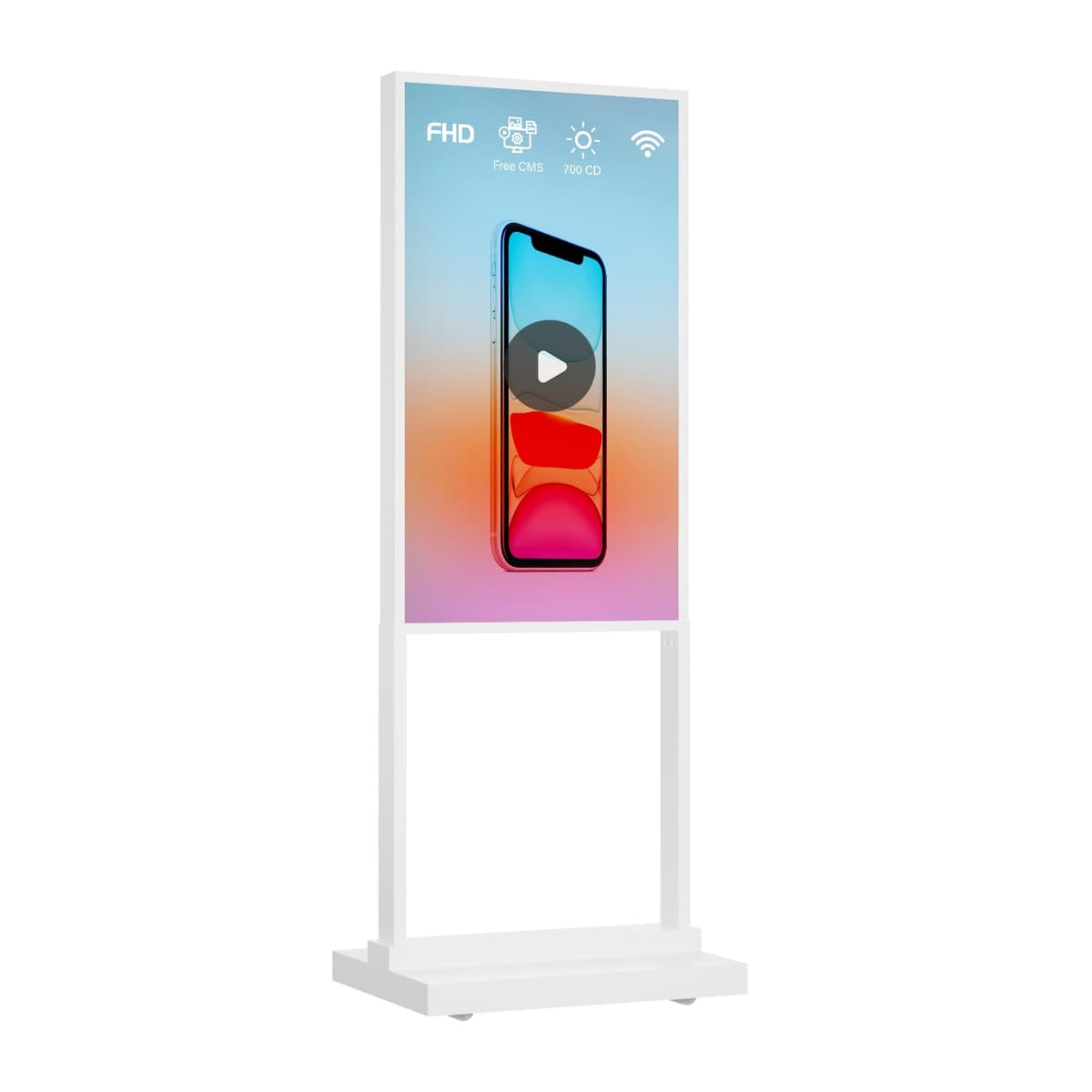 Canlarriz Kiosk Señalización Digital 43" 4K UHD 700 nits - Menú Digital Android, 4GB+64GB SG-430-2K