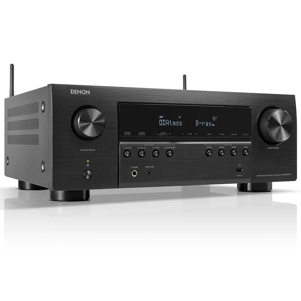 Denon AVR-S970H Receptor AV 7.2 8K (90W x7) 2022 para Gaming, Streaming y 3D Audio con HEOS y Alexa (Renewed) AVRS970H-cr