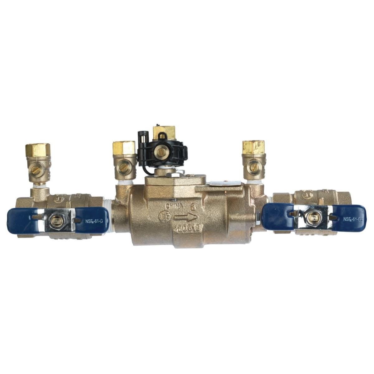 Febco LF850 Serie 3/4" Preventor de Retorno de Doble Válvula de Comprobación sin Plomo, Cuerpo de Aleación Cobre-Silicio, Conexiones NPT, Sensor de Congelación, Diseño Modular T683039