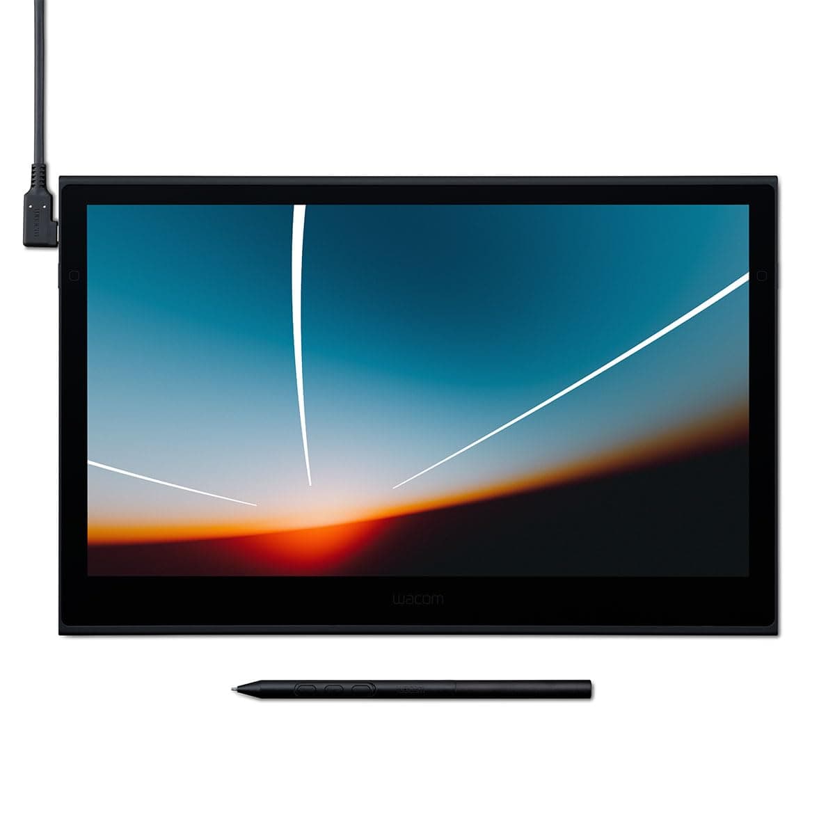 Tableta gráfica Wacom Movink con pantalla, pantalla táctil OLED portátil de 13.3", tableta de arte gráfico con Pro Pen 3, pantalla de 10 bits para Mac, PC, Chromebook y Android DTH135K0A