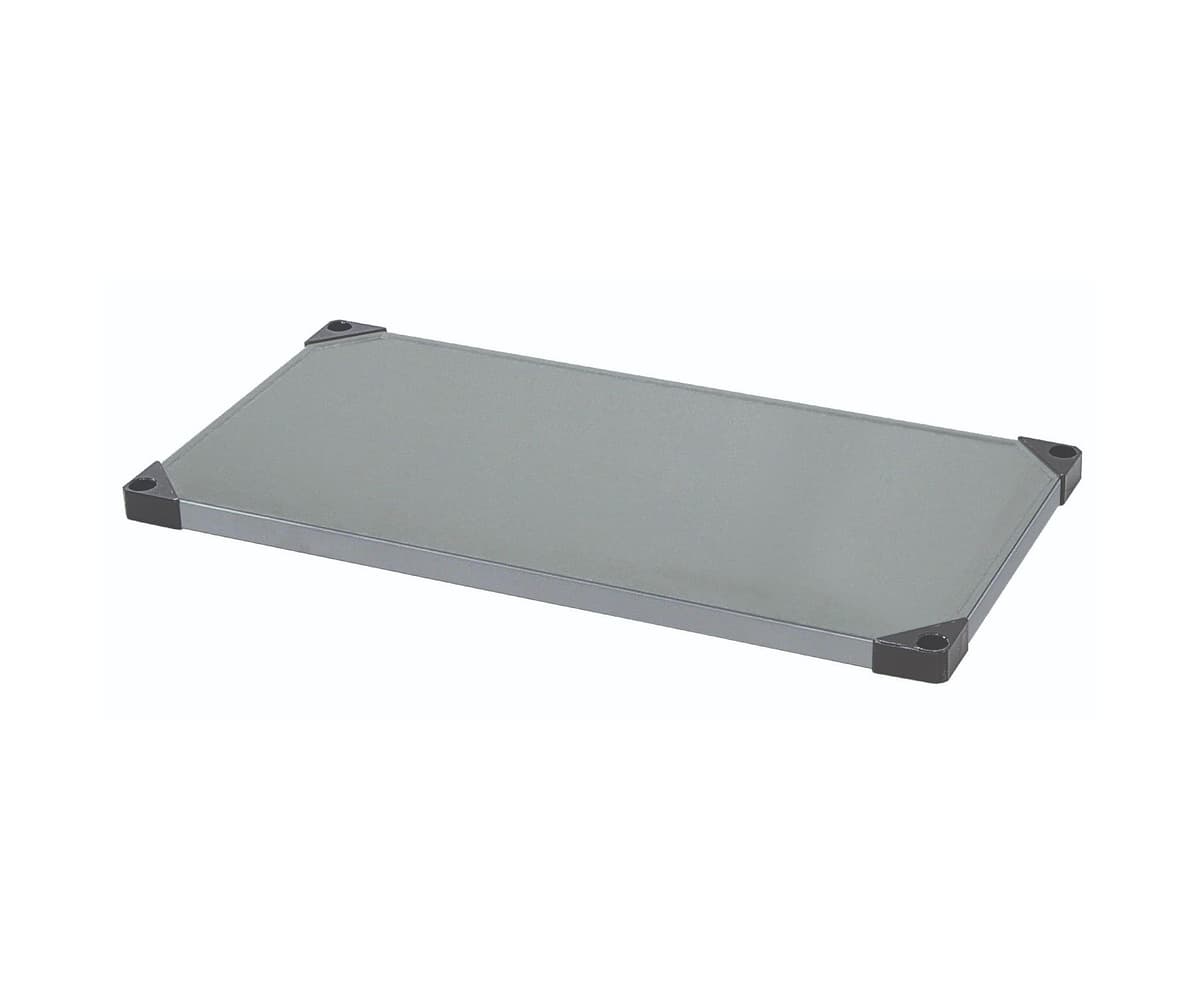 QUANTUM STORAGE SYSTEMS 2472SS Estante adicional sólido Acero inoxidable 72" An x 24" P