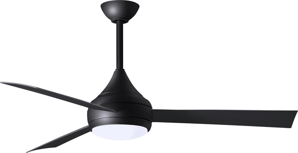 Matthews DA-BK-BK Donaire Ventilador Costero 52" 316 Acero Inoxidable con Luz LED y Control