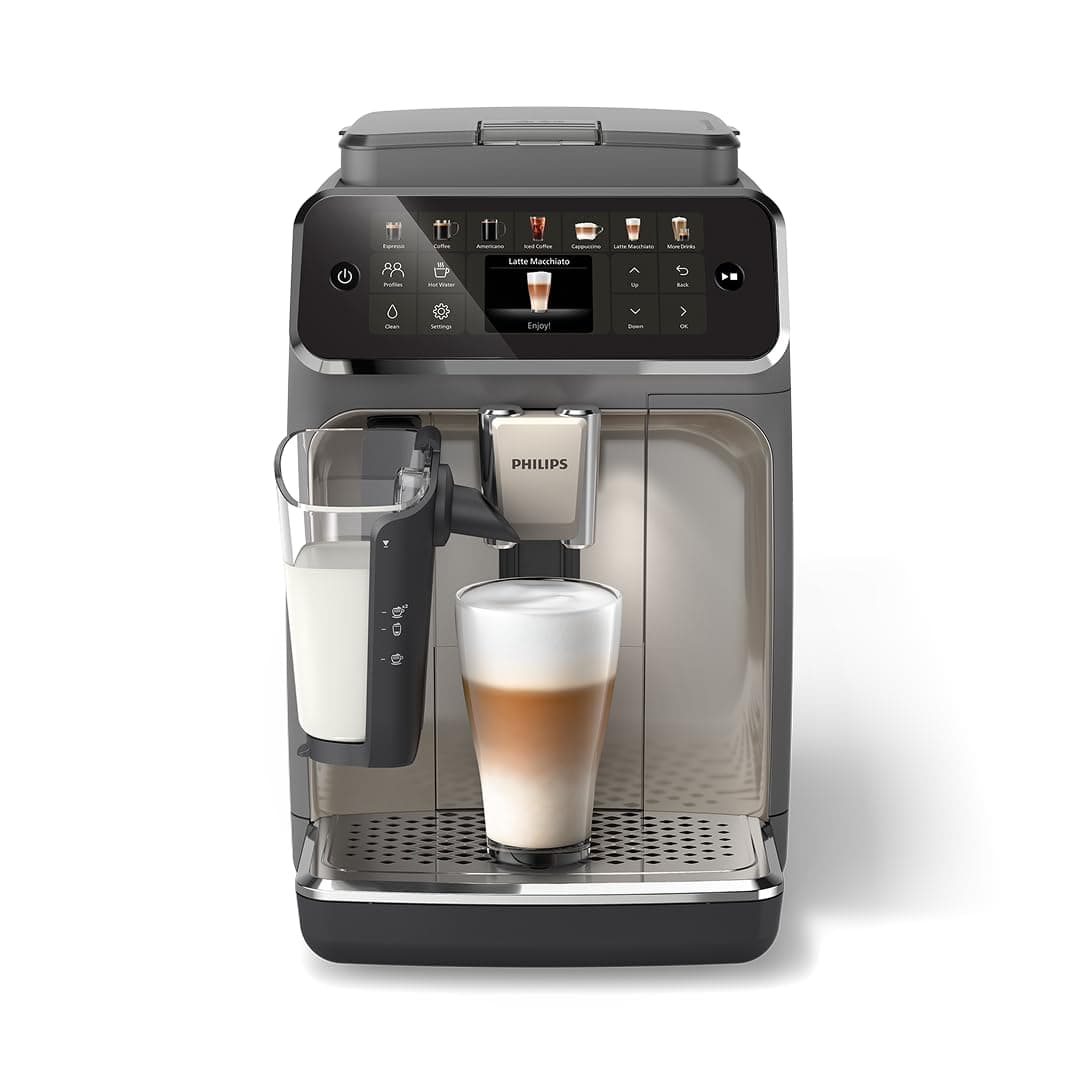 Cafetera superautomática Philips 5500 Series EP5544/90 con sistema LatteGo y 20 bebidas