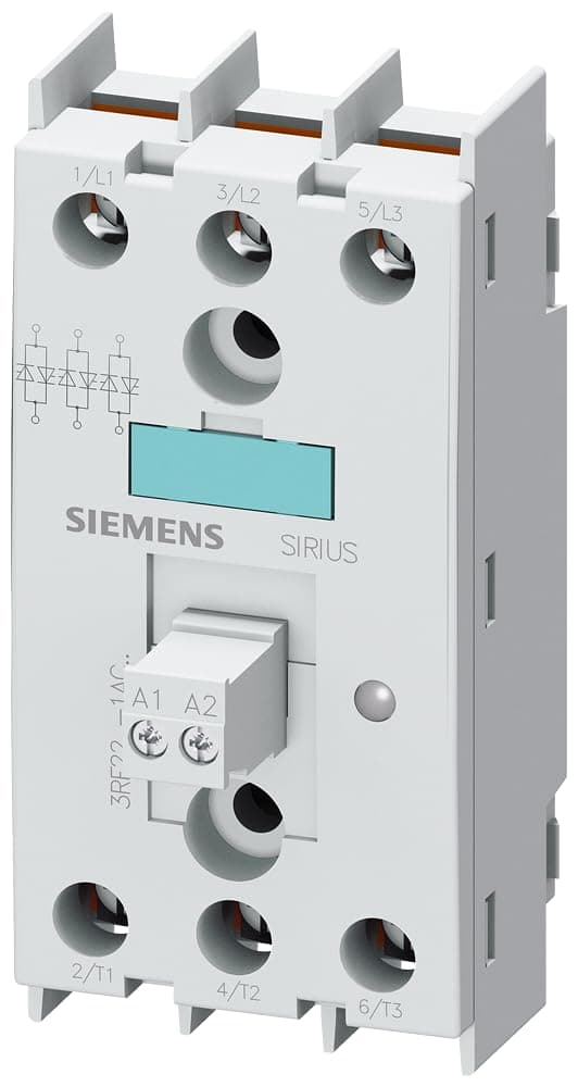 Siemens 3RF22301AC45 Relé de estado sólido 3 fases, control 110VAC, 30A