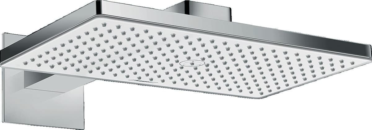 hansgrohe Rainmaker Select 460 - Ducha superior 460 mm con brazo, Blanco/Cromo 24003400