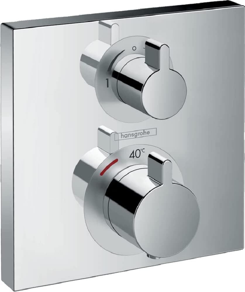 Termostato empotrado hansgrohe Ecostat Square 2 salidas cromado 15714000 part_B075KP2MVP