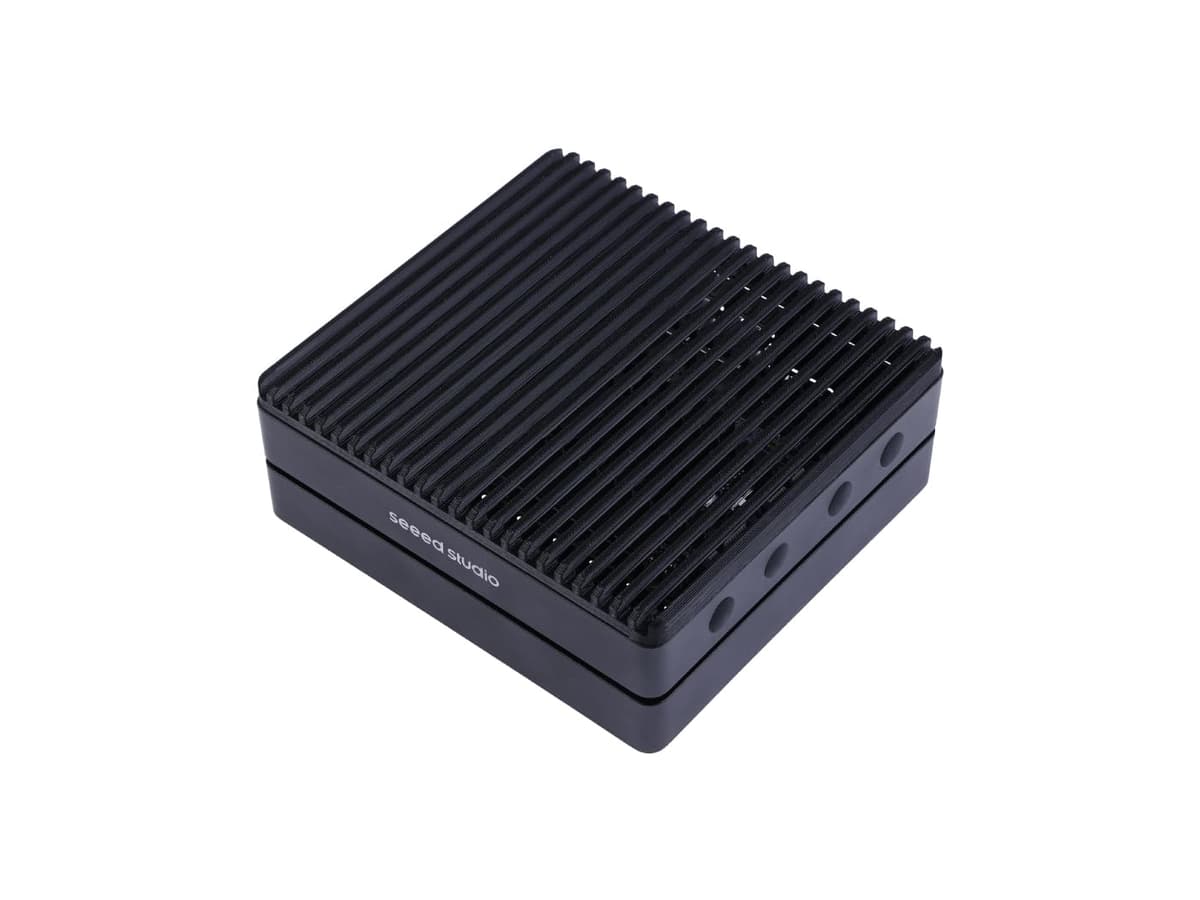 seeed studio reComputer J4011-Dispositivo Edge AI con módulo NVIDIA Jetson Orin NX 8GB, 4x USB 3.2, ranuras M.2 Key E y Key M, carcasa de aluminio, sistema Jetpack preinstalado con NVIDIA Jetpack en SSD NVMe de 128 GB