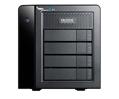 Promise Technology Pegasus2 R4-12TB Sistema RAID (4 x 3TB) Almacenamiento RAID Thunderbolt 2 P2R4HD12US Pegasus2 R4 - 12TB RAID System