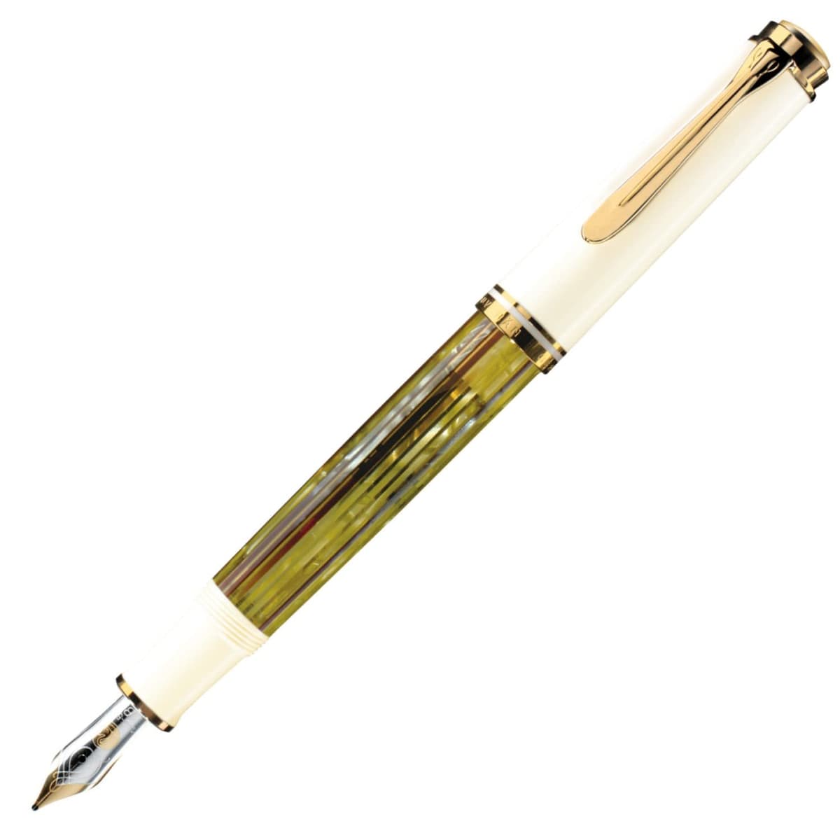 Pelikan M400 Souverän Pluma fuente B, White Tortoise 935411