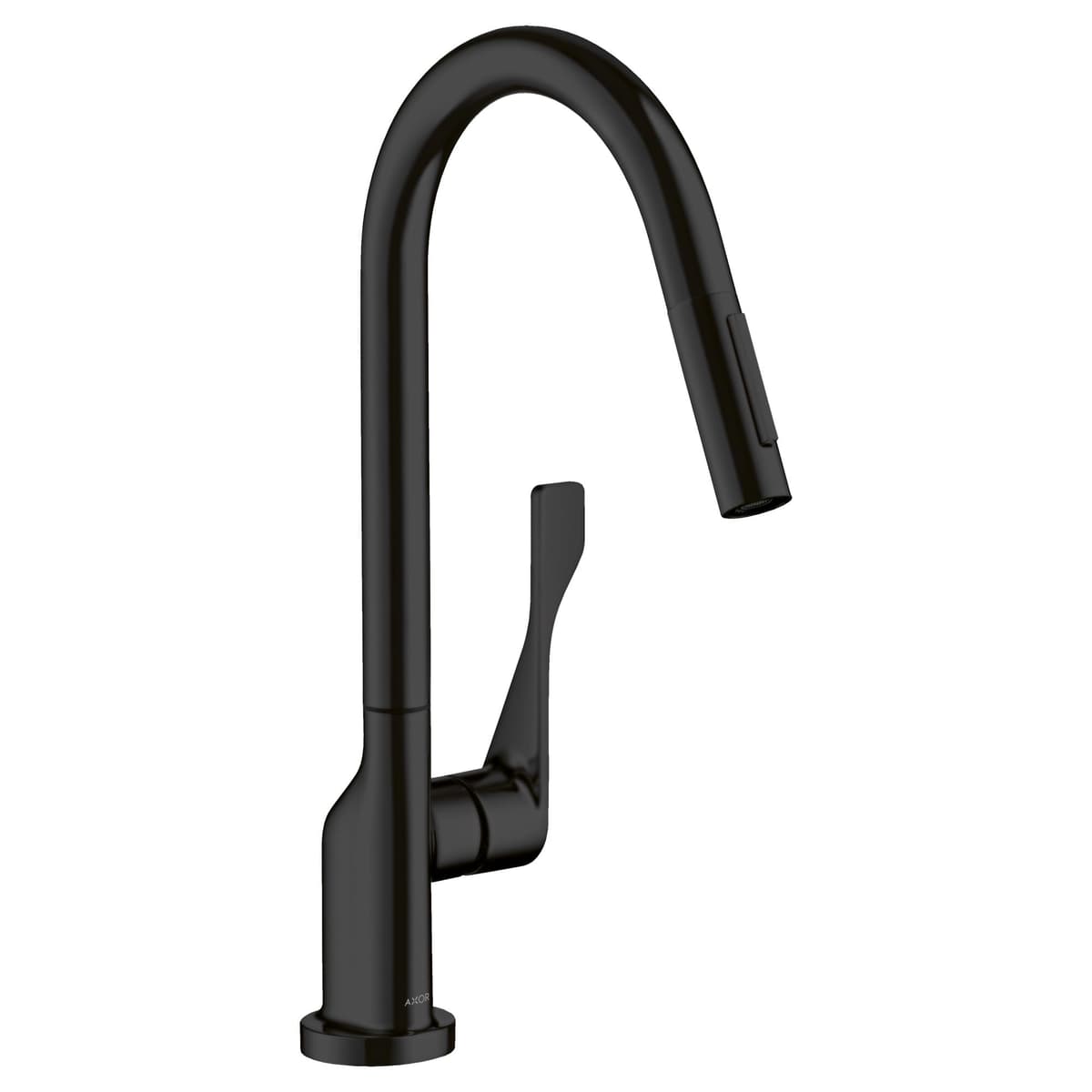 Grifo de cocina AXOR Citterio High Arc, acabado negro mate 39835671
