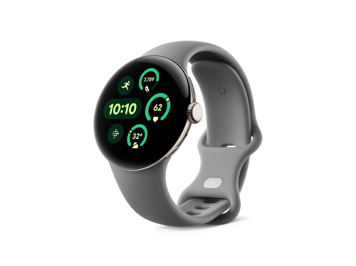 Google Pixel Watch 3 (41 mm) - Smartwatch Android con seguimiento de la frecuencia cardíaca, Running avanzado de Fitbit, análisis de actividad, batería 24 horas - Caja de aluminio champagne - Correa color avellana - LTE GBDU9