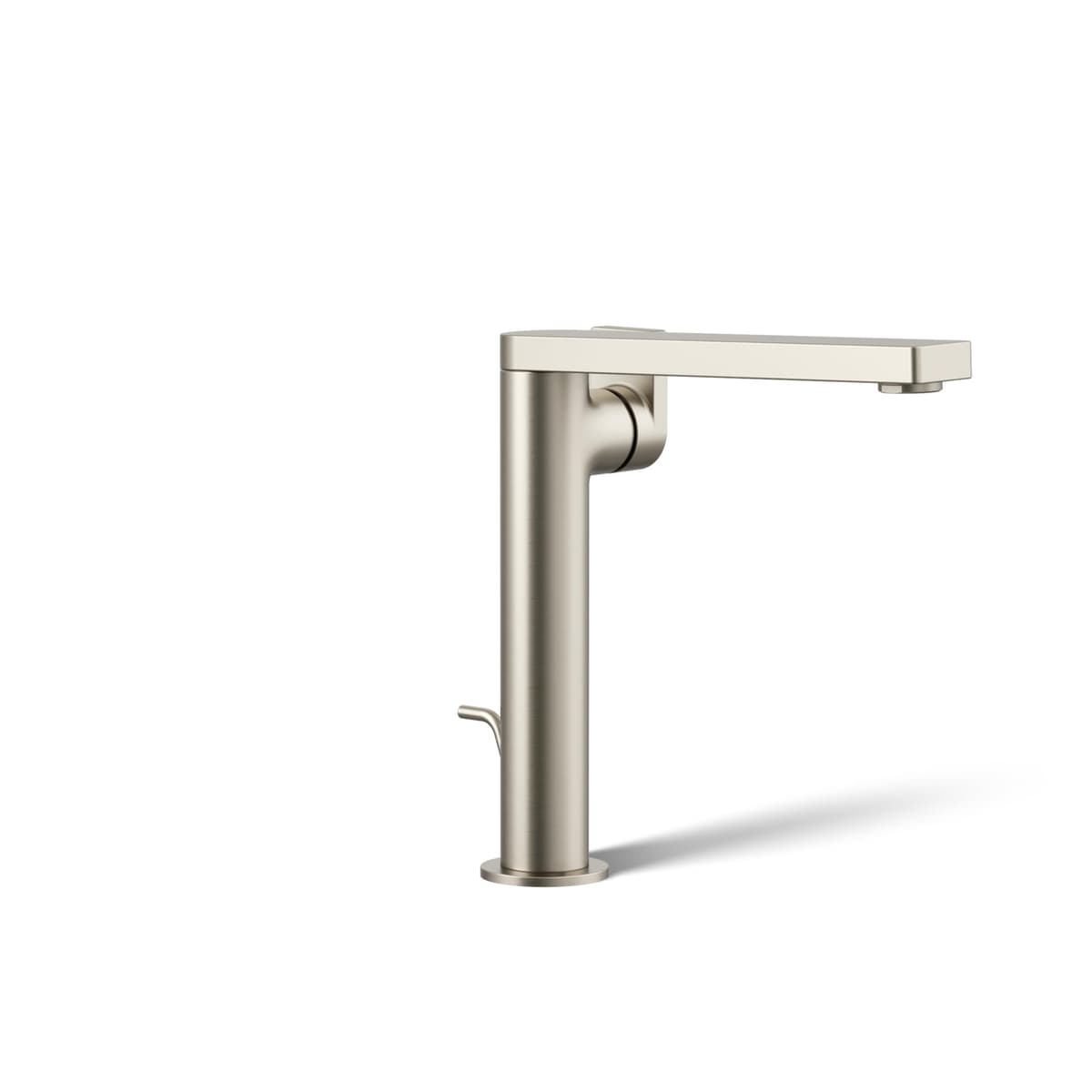 Kohler Composed grifo alto monomando para lavabo, Vibrant Brushed Nickel (níquel cepillado), 1.2 gpm 73168-4-BN