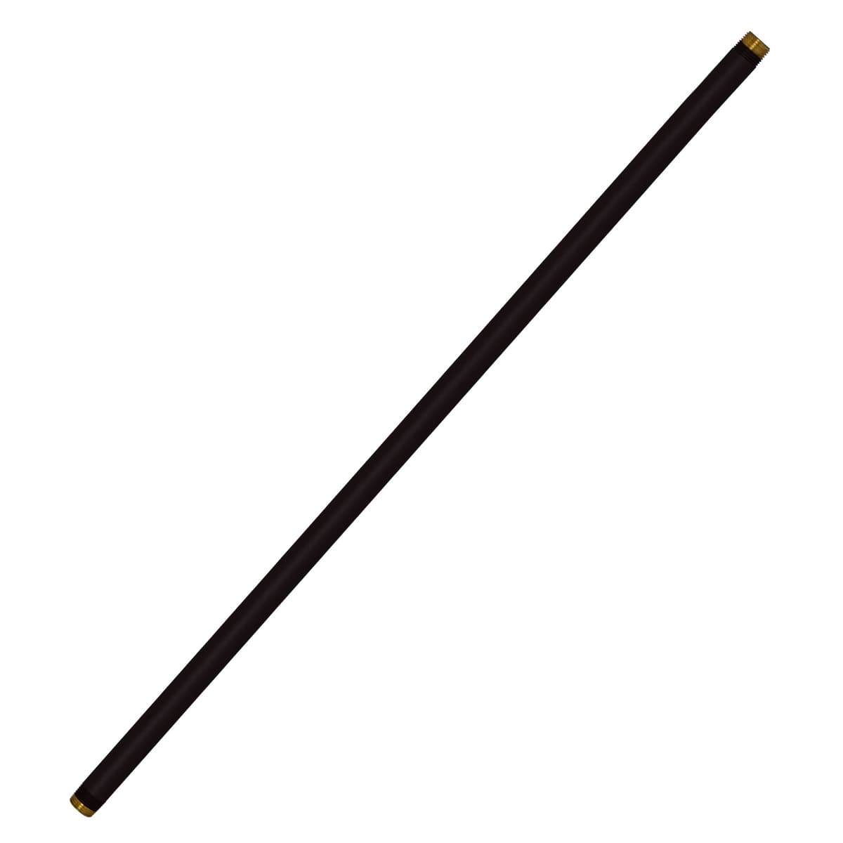 Westbrass D12124-5-62 ½” x 24" IPS Niple de Latón, Matte Black (5-Pack)