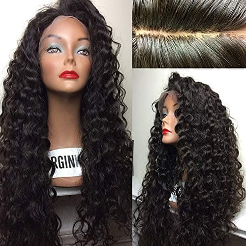 iVogue Hair Wig 5x5 Silk Top Full Lace Rizada Suelta 24" 180% Densidad 20170214-SFL-001