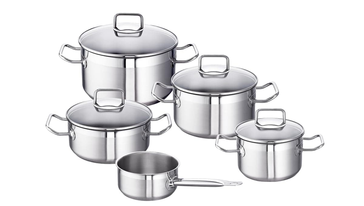 Schulte-Ufer Profi-Star Set1003 Juego de cocina 5 piezas de acero inoxidable 4007257576711