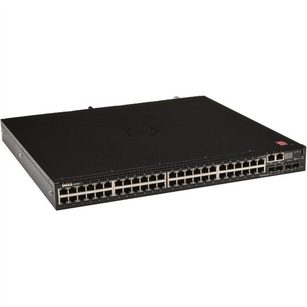 Dell N3048 Switch capa 3, 48 puertos, 10GbE uplinks, apilable, rack 1U