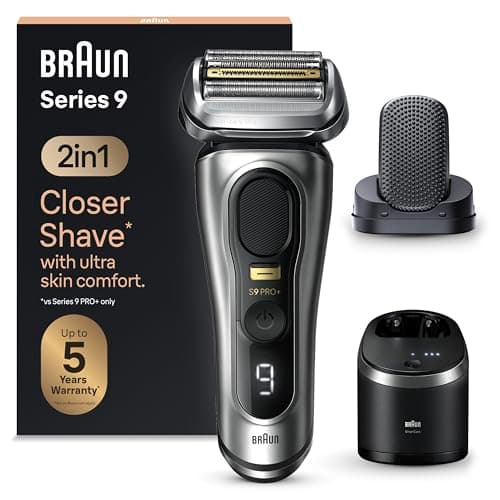 Afeitadora Braun Series 9 PRO+ 9597cc con 5 elementos y ProComfort, SmartCare 6en1