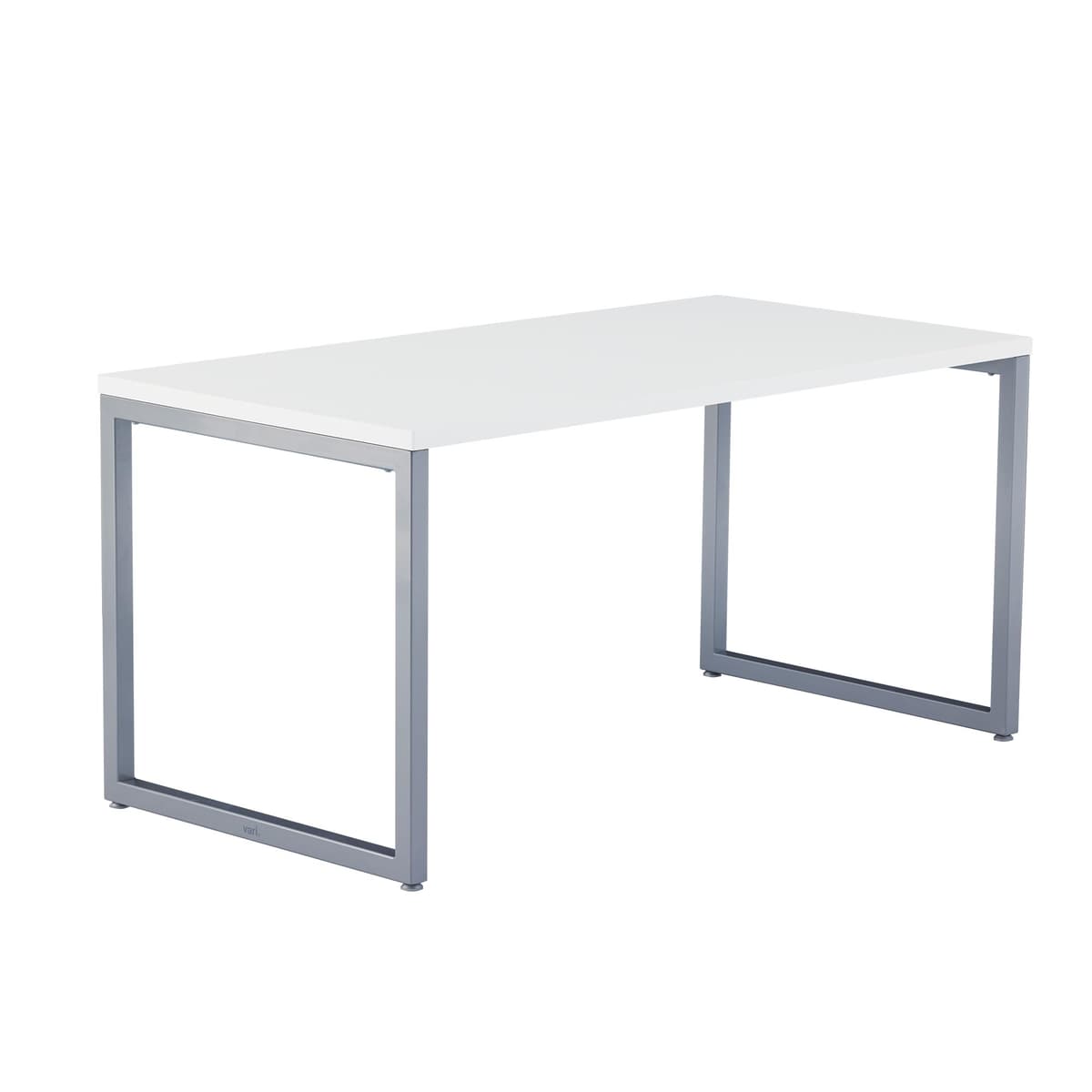 Vari 60x30 Table - Escritorio moderno para oficina en casa, blanco, patas delgadas, laminado duradero, fácil armado