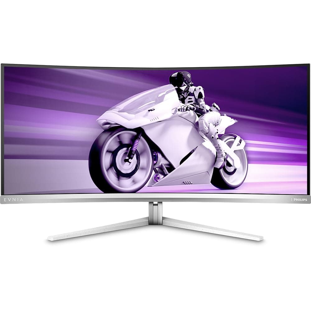 Philips Evnia 34M2C7600MV - Monitor Curvo Gaming 34" WQHD 165Hz HDR1400, HDMI 2.1, USB-C, Blanco Philips 34M2C7600MV/00