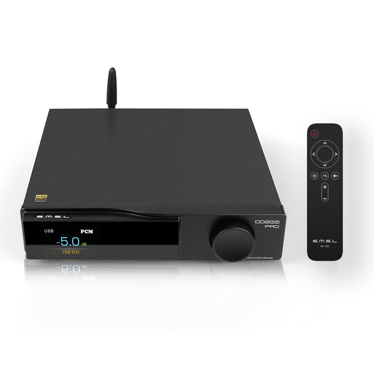AOSHIDA SMSL DO200 PRO DAC HiFi MQA MQA-CD, 12 chips CS43131 XU-316 DAC balanceado, Previo de audio 32Bit/768kHz DSD256, HDMI ARC/USB/Óptico/Coaxial/Bluetooth5.1 a RCA/XLR para Gaming PS5/PC/TVHD