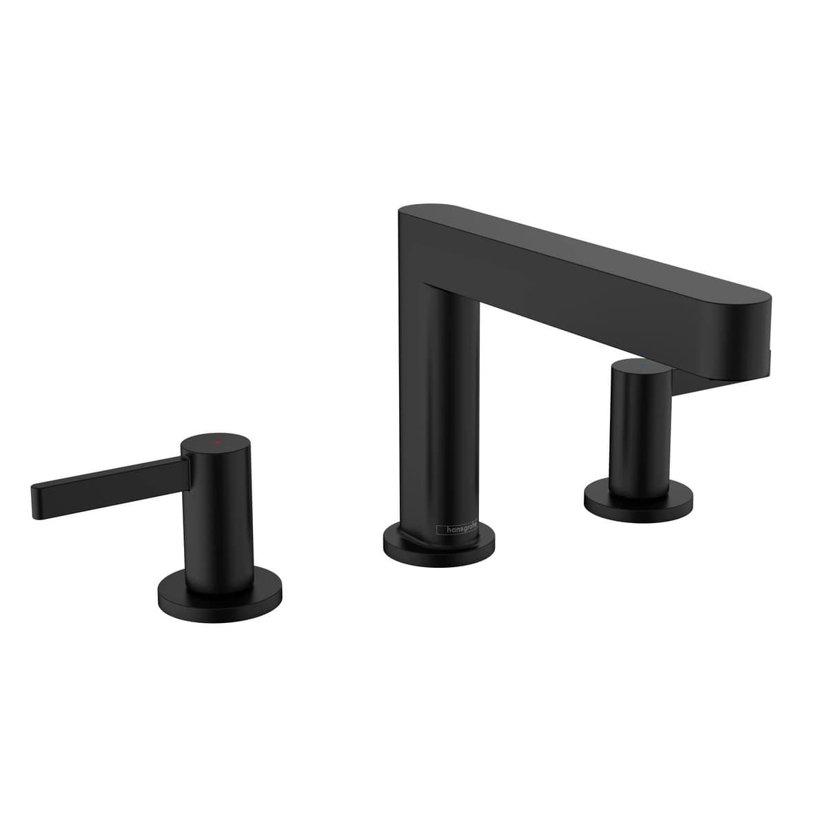 hansgrohe Finoris Grifería 3-Huecos para Lavabo en Negro Mate, 76033671