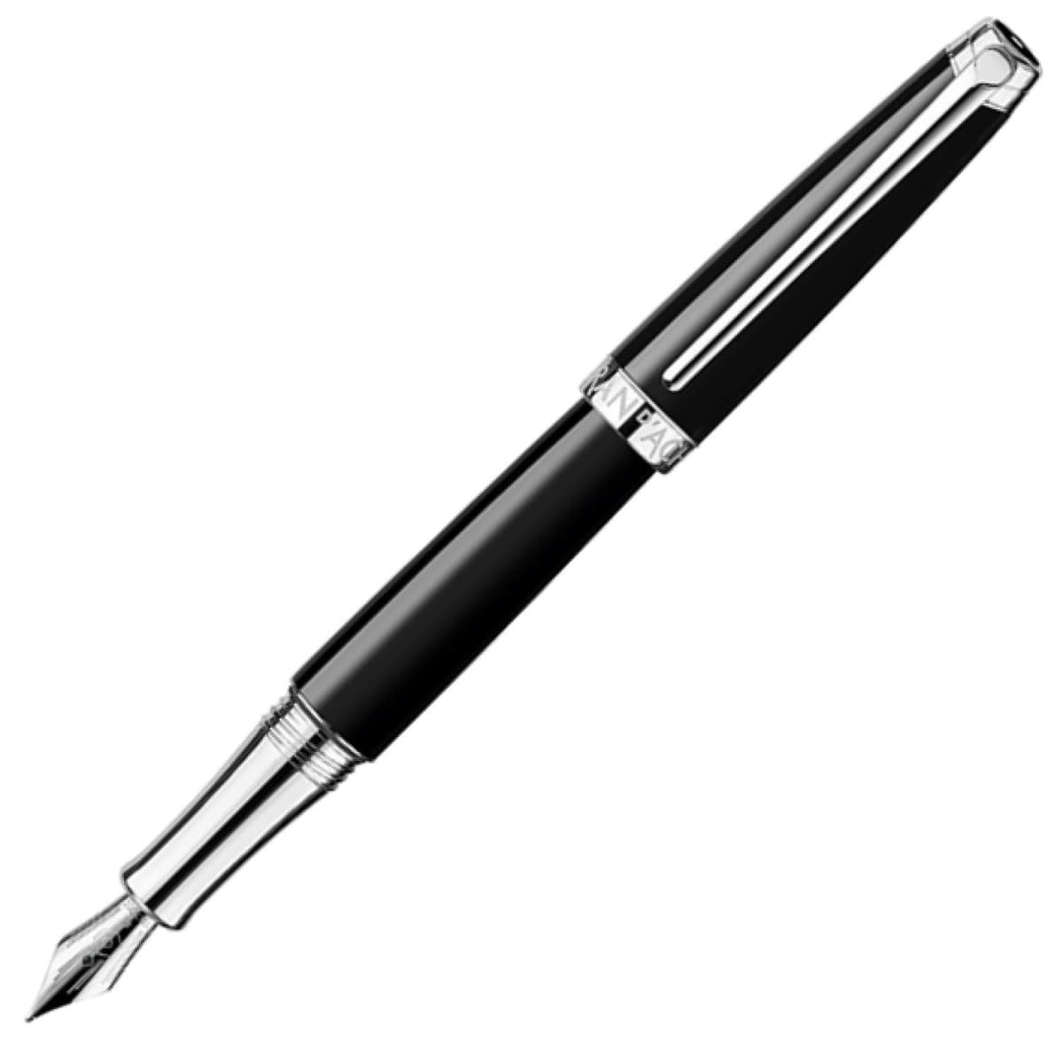 Caran d'Ache Leman Pluma Fuente Punto Medio Ebony Black Dual Use 4799-782