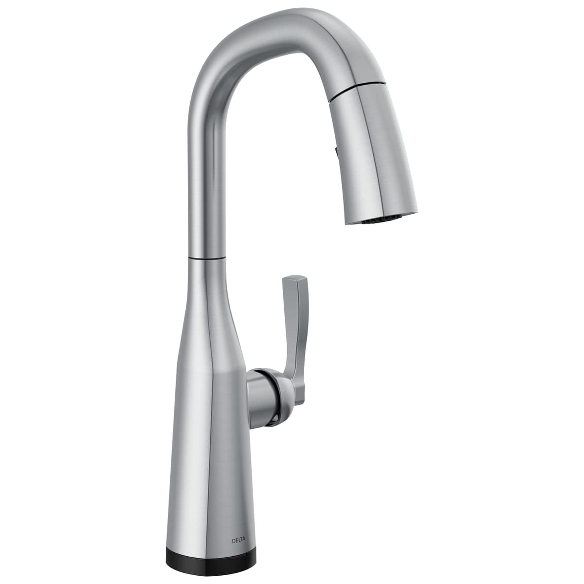 Delta Stryke Grifería Touch Bar para Bar/Prep con Rociador Retráctil, Lumicoat Arctic Stainless 9976T-AR-PR-DST