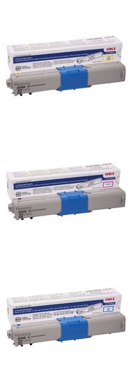 Set Toner OKI Cian/Magenta/Amarillo 46508703/46508702/46508701 para C332/MC363 BND00647