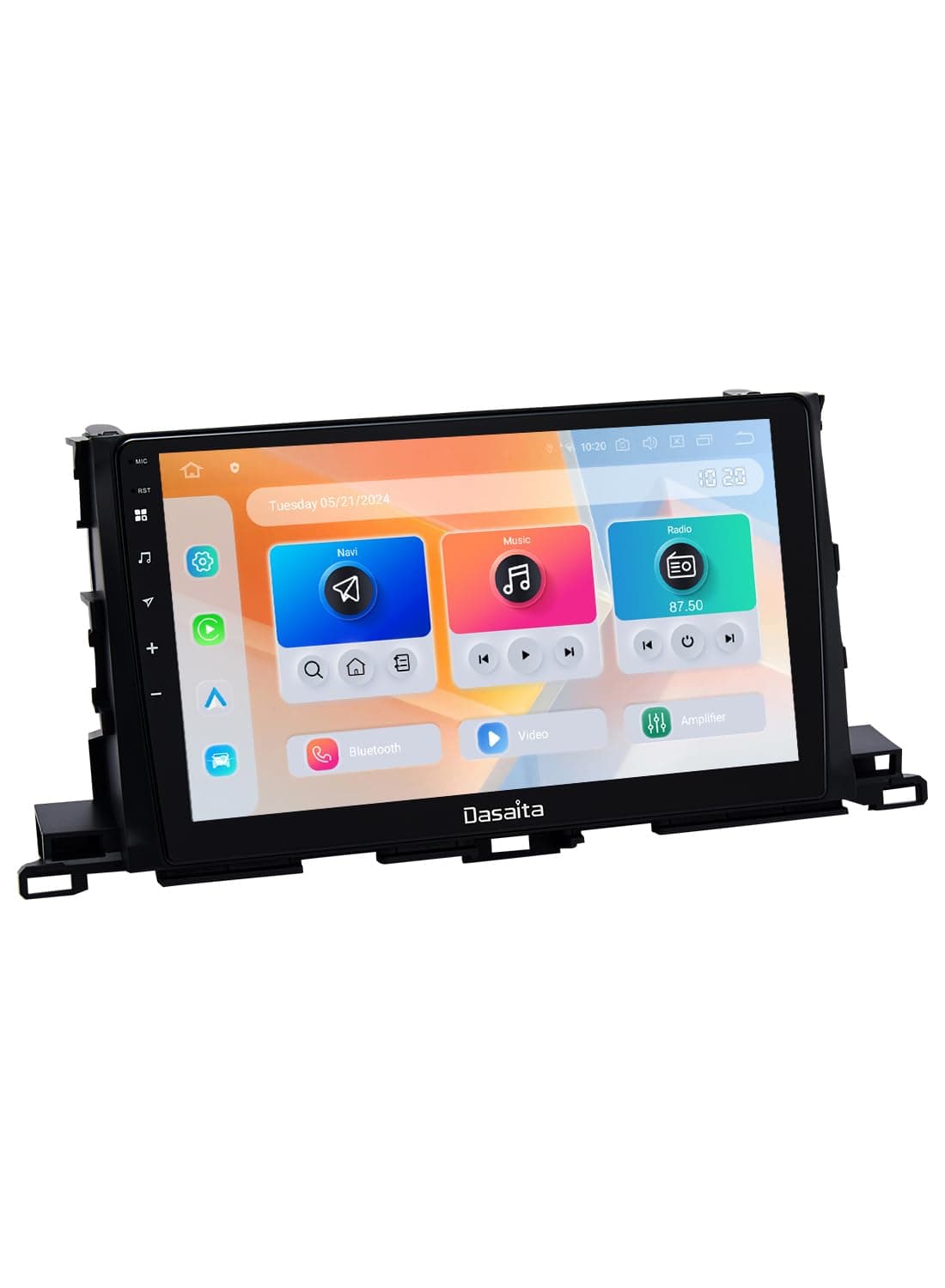 Dasaita Android 13 Radio para Toyota Highlander 2015-2019 - 10.2" QLED, 8GB/256GB, Apple CarPlay Inalámbrico