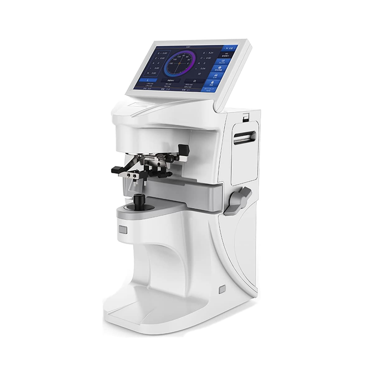 AISITESY LM-300 Auto Lensmeter 7” Touch Screen - Focimeter Digital con PD y UV (Blanco)
