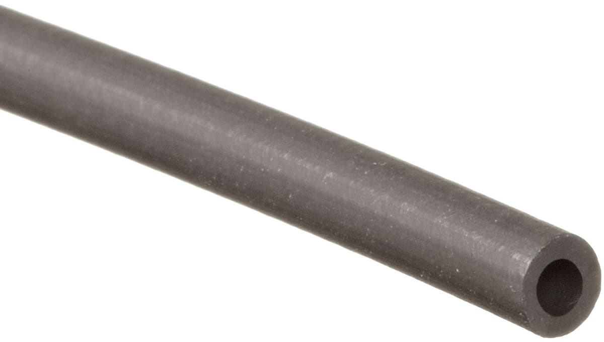 Small Parts Tubo Viton negro firme 1/2" ID x 7/8" OD x 3/16" pared, 10' VIT-500B-10