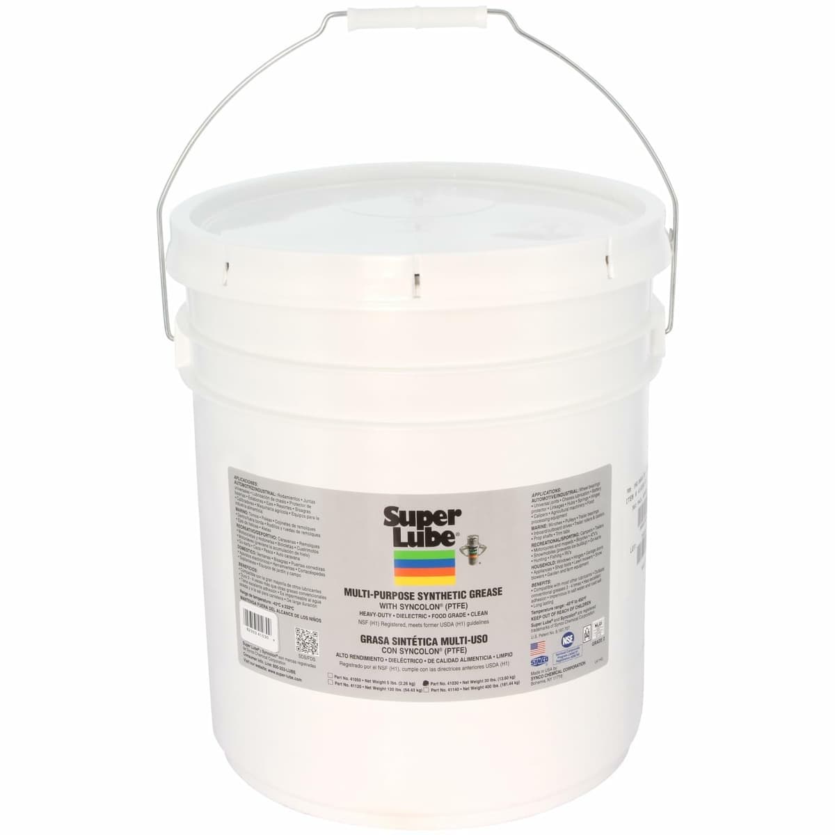 Super Lube grasa sintética multiuso con Syncolon 30 lb (41030)