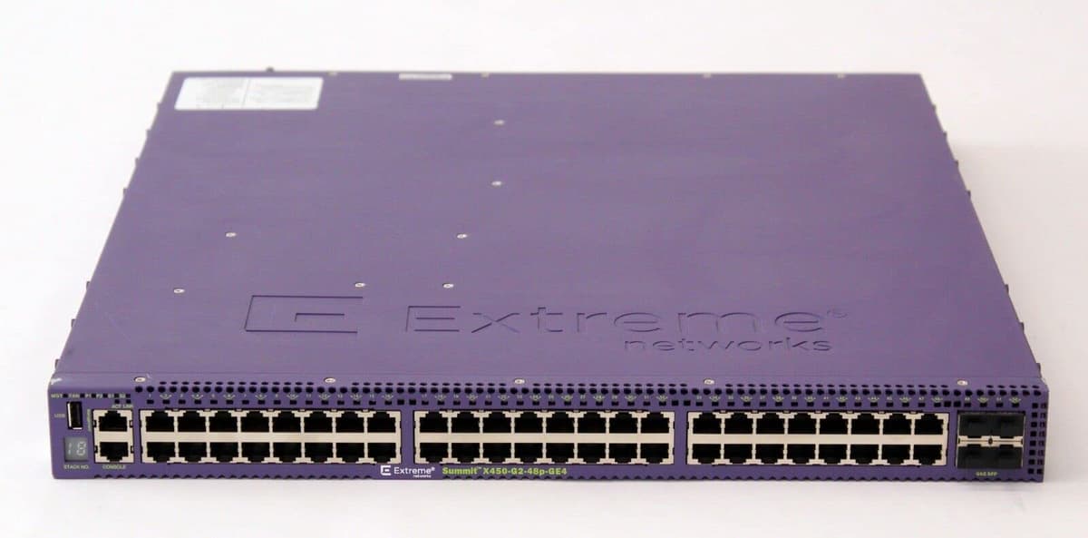 Extreme Networks Summit X450-G2-48t-GE4 - Switch administrado 48x1Gb + 4 SFP, apilable 16174