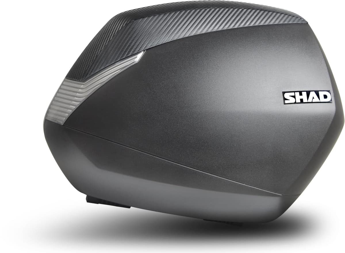 Shad SH36 Maletas Laterales Rígidas para Motocicleta, Efecto Carbono, Par D0B36200