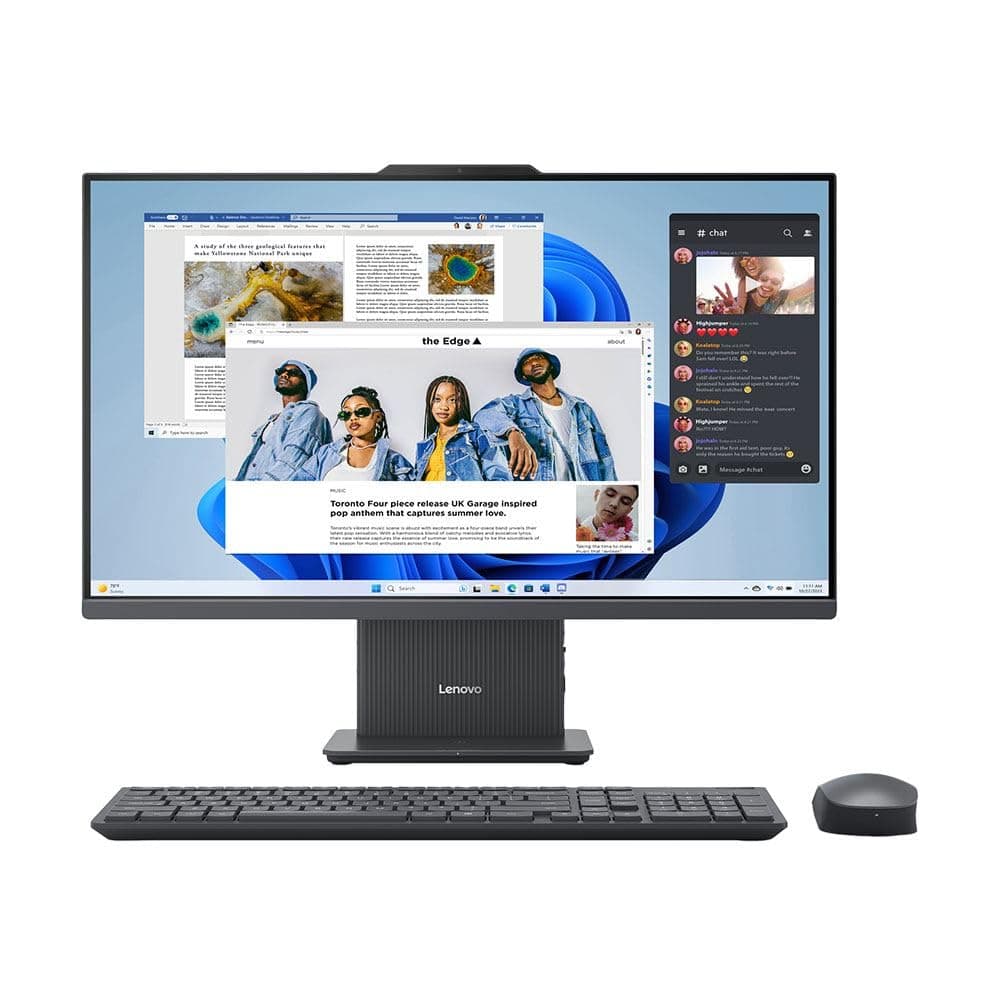 Computadora All-in-One táctil Lenovo IdeaCentre 27" - AMD Ryzen 5 7535HS, Windows 11, Gráficos Radeon 660M, SSD M.2 2280 PCIe 1TB, 16GB RAM DDR5, Wi-Fi 6