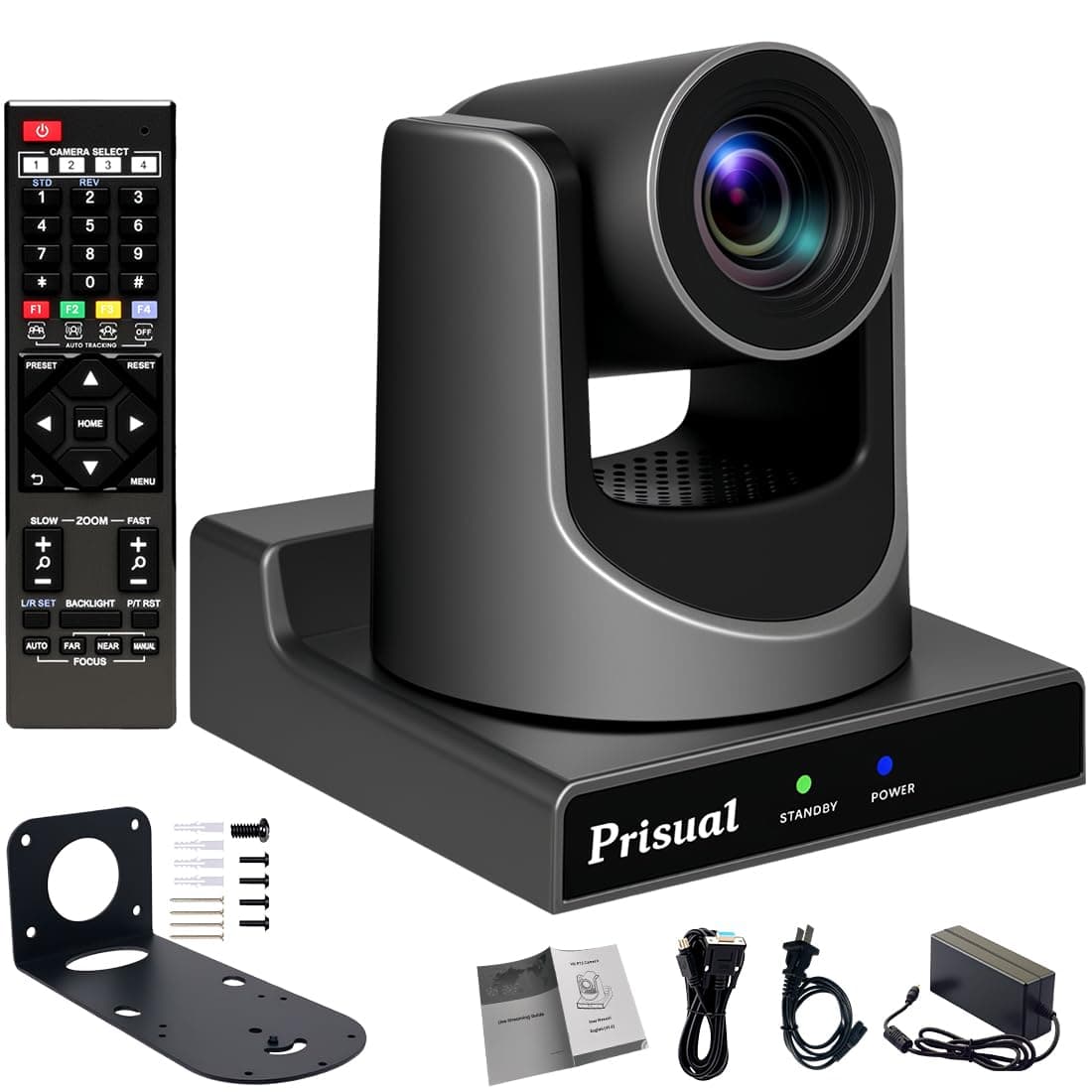Prisual NDI PTZ Camera Gen 5 TEM-30N PRO 30X Zoom, AI Auto Tracking, NDI HX3/SDI/USB/PoE PR-30N