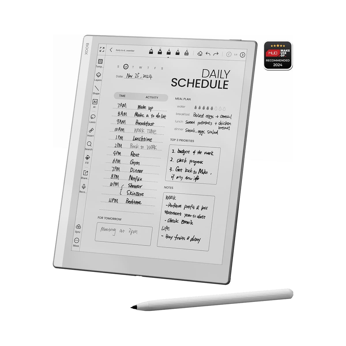 BOOX Tablet Go 10.3 ePaper E Ink sin luz frontal 4G 64GB 300 PPI B/N US-01 GO 10.3
