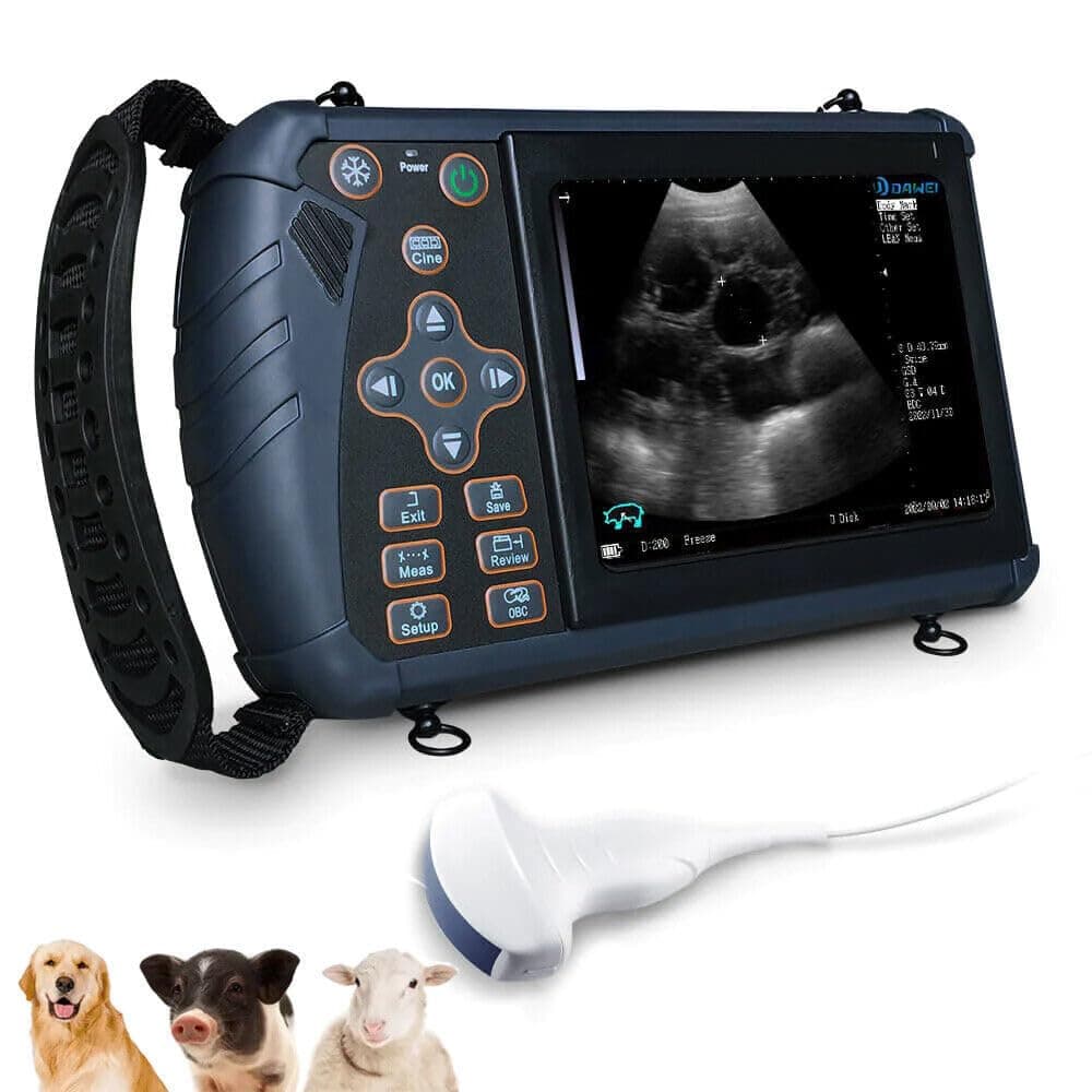 DAWEI S1 Máquina de ultrasonido veterinaria portátil para embarazo