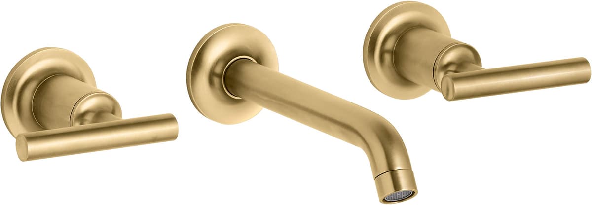 Kohler Purist Juego de Recambio Wall-mount con Pico 6-1/4" y Manijas de Palanca, Requiere Válvula T14413-4-2MB