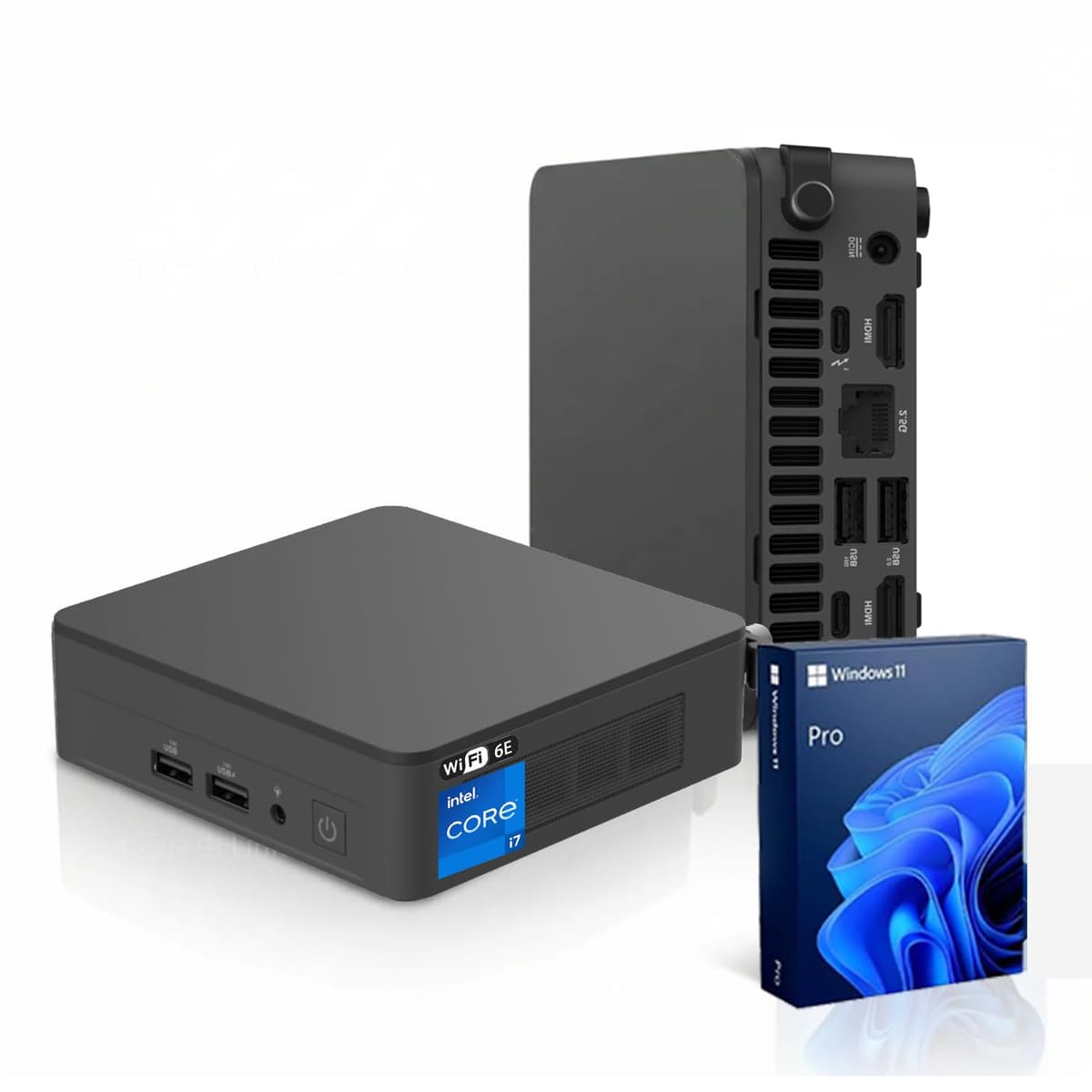 ASUS NUC 13 Pro Mini Desktop, Intel i7-1360P de 12 núcleos, 64 GB RAM, 1 TB SSD, Wi-Fi 6E, soporte para 4 pantallas 4K, Thunderbolt 4, HDMI, Bluetooth, Windows 11 Pro, negro, PC para hogar/negocios/juegos