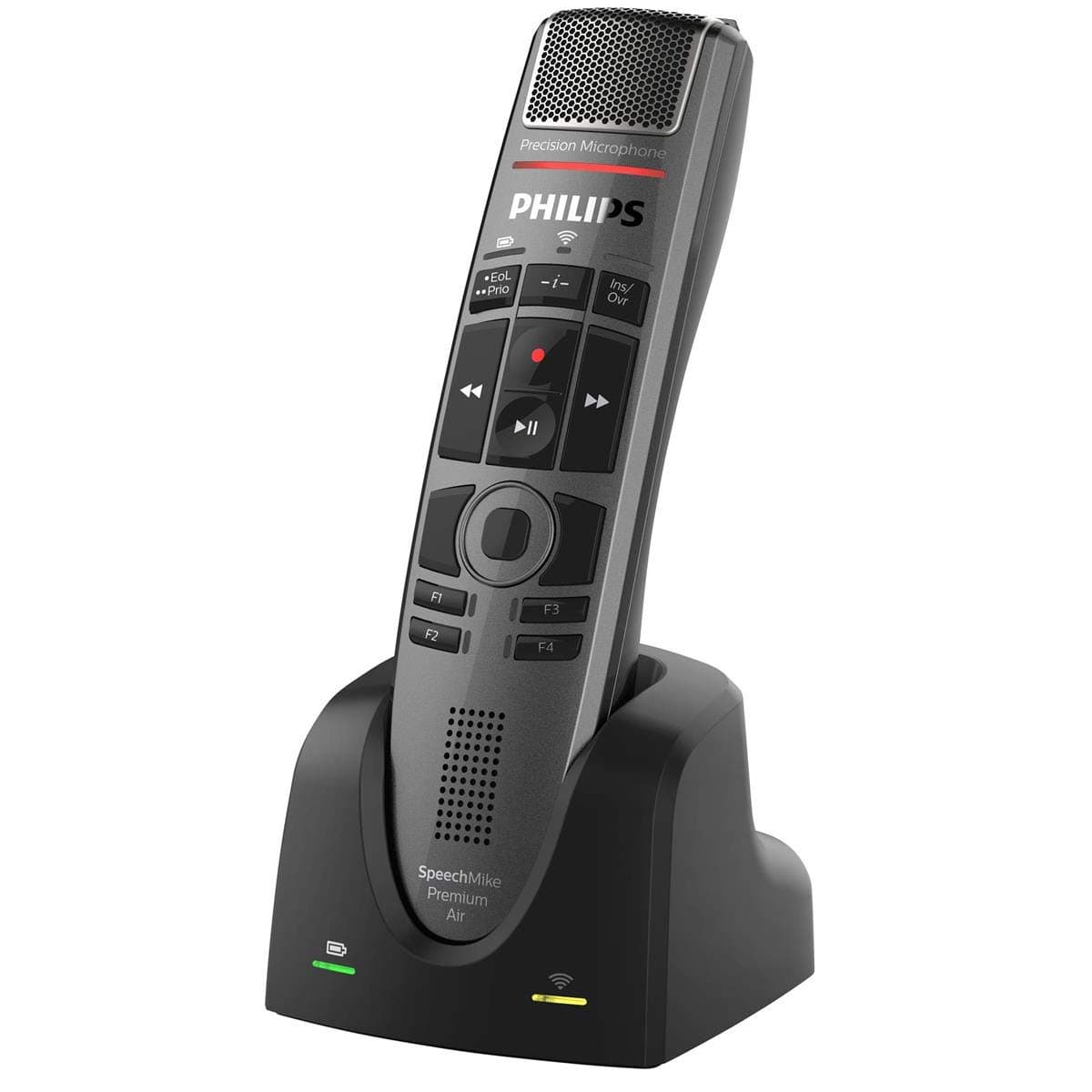 Philips SpeechMike Premium Air Micrófono inalámbrico USB para dictado con botón pulsador SMP4000/00