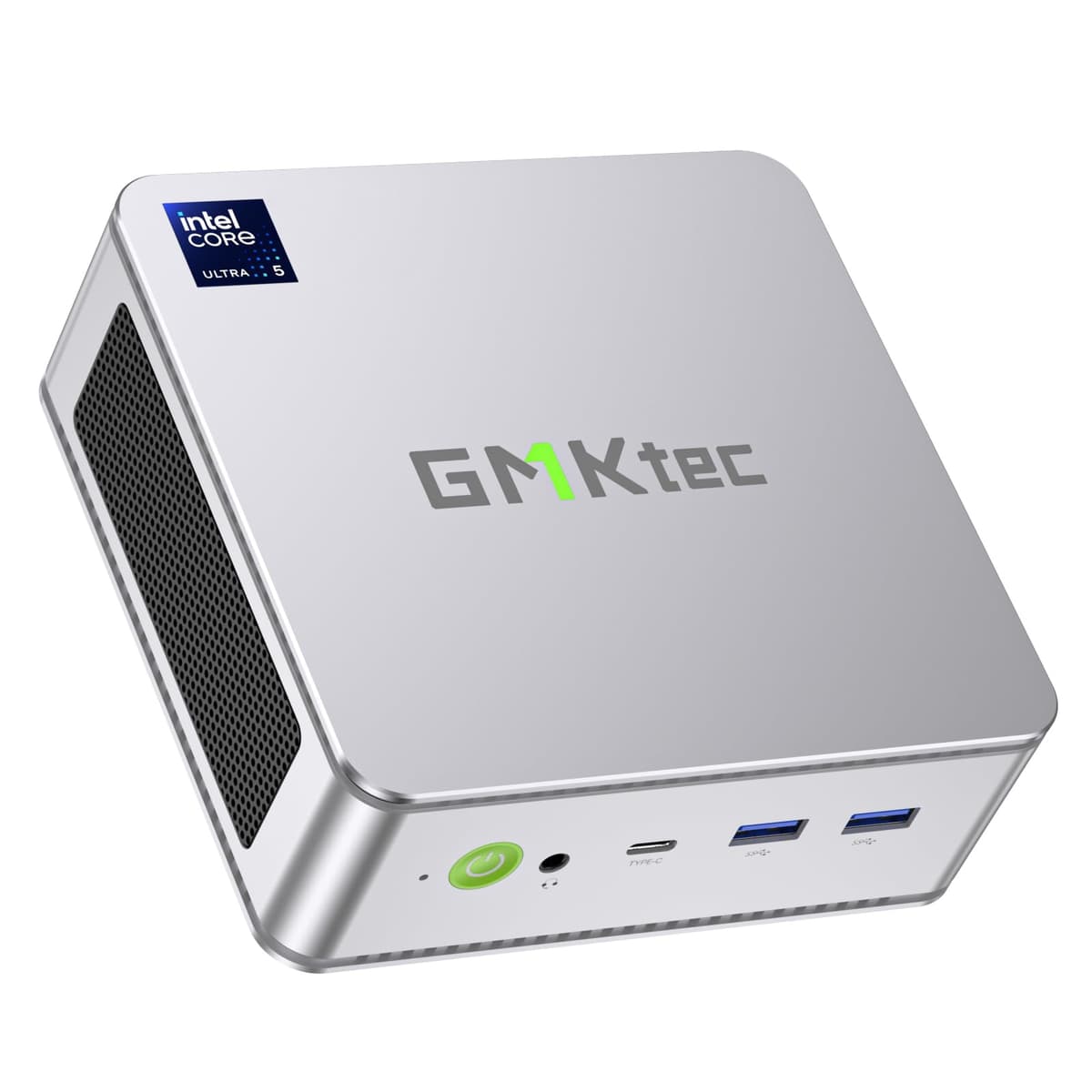 GMKtec Mini PC, K9 Intel Core Ultra 5 125H (Turbo 4.5GHz, 14 núcleos/18 hilos) Computadora de escritorio 1TB SSD 32GB Doble DDR5 5600MHz Doble LAN 2.5G Doble ventilador WiFi 6 USB-C BT5.2 USB 3.2