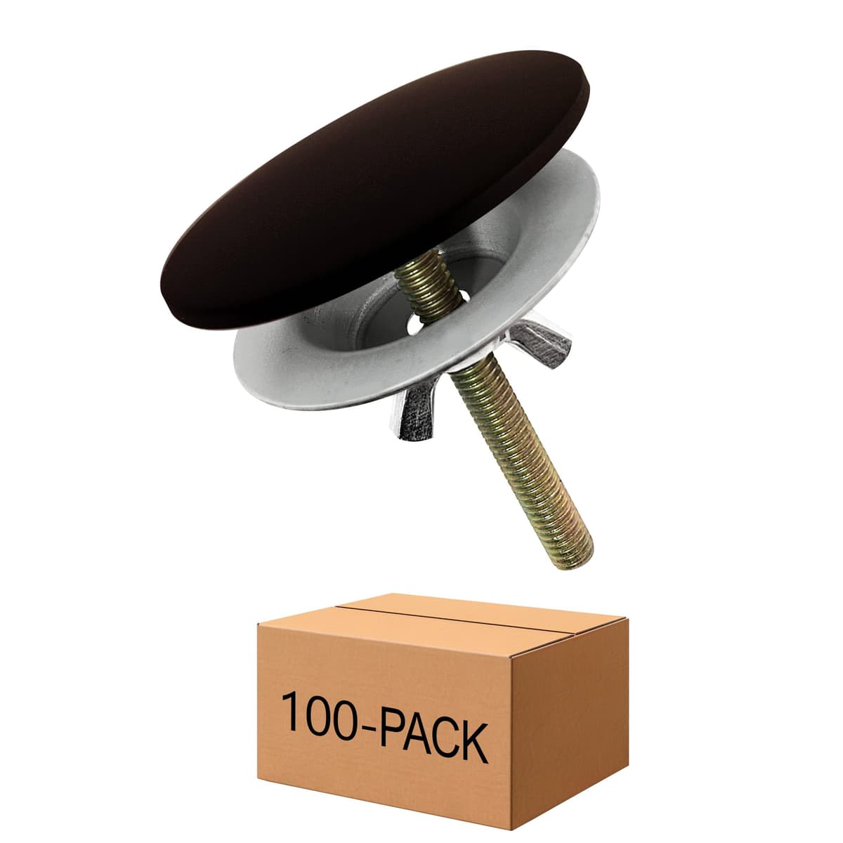 Westbrass D202-12 Tapón para agujero de lavaplatos 2", Oil Rubbed Bronze (100-Pack) D202-100-12