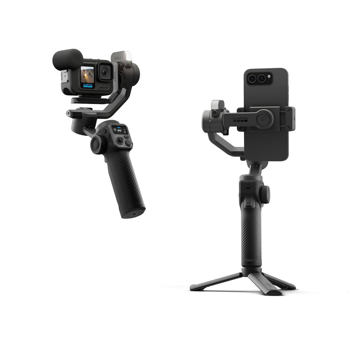 GoPro Fluid PRO AI 3-Axis Gimbal Stabilizer para Cámaras GoPro y Smartphones, Seguimiento de Sujetos y Control Inalámbrico AGMSS-011-ES