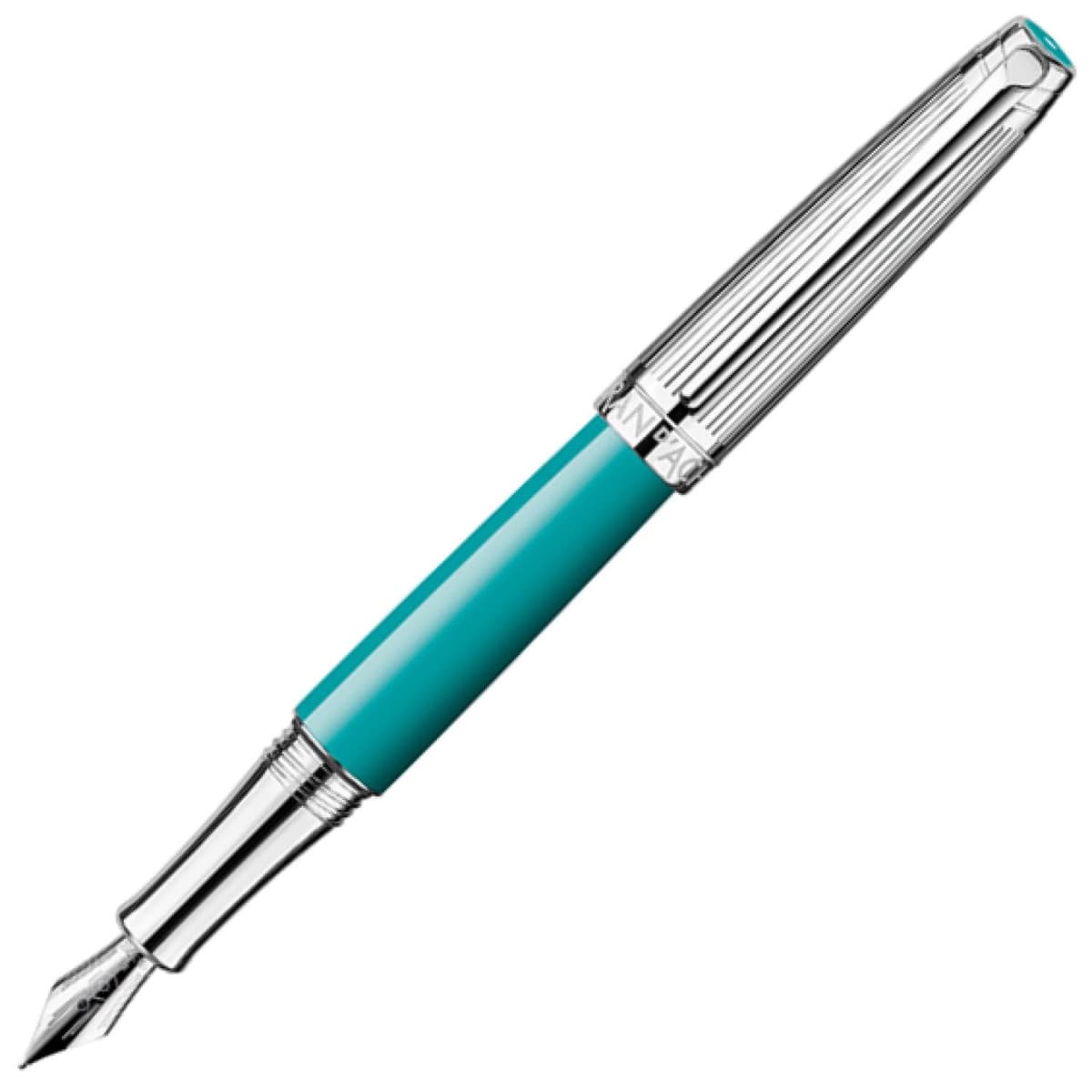 Caran d'Ache Leman Pluma fuente BB 4799-191 Turquoise Blue bi-color