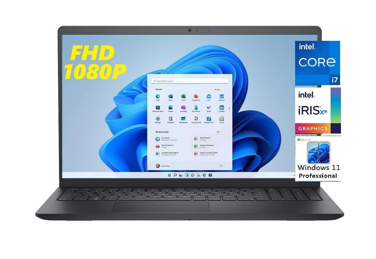 Dell Inspiron 15 3000 2023 para Negocios, 15.6" FHD, Intel Core i7-1255U de 12ª Gen, Windows 11 Pro, 16GB DDR4, SSD PCIe 1TB, WiFi 6, Larga Duración de Batería 3520
