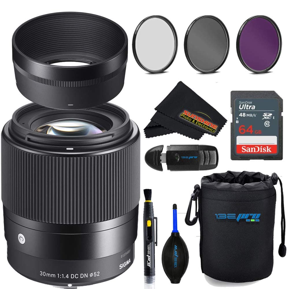 Sigma 30mm f1.4 Contemporary DC DN para Sony E - Lente prime APS-C compacta y luminosa SIG-30MM14SONY