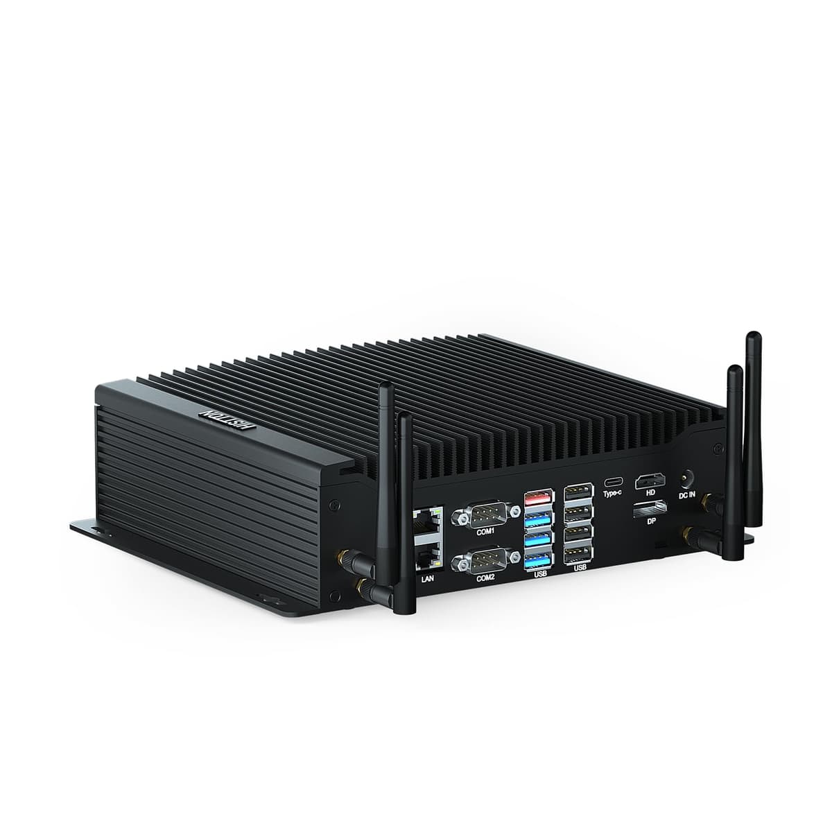 HISTTON H4-T Mini PC Industrial Windows 11 Pro, Core i7-10710U, Soporte Triple 4K y Múltiples COM