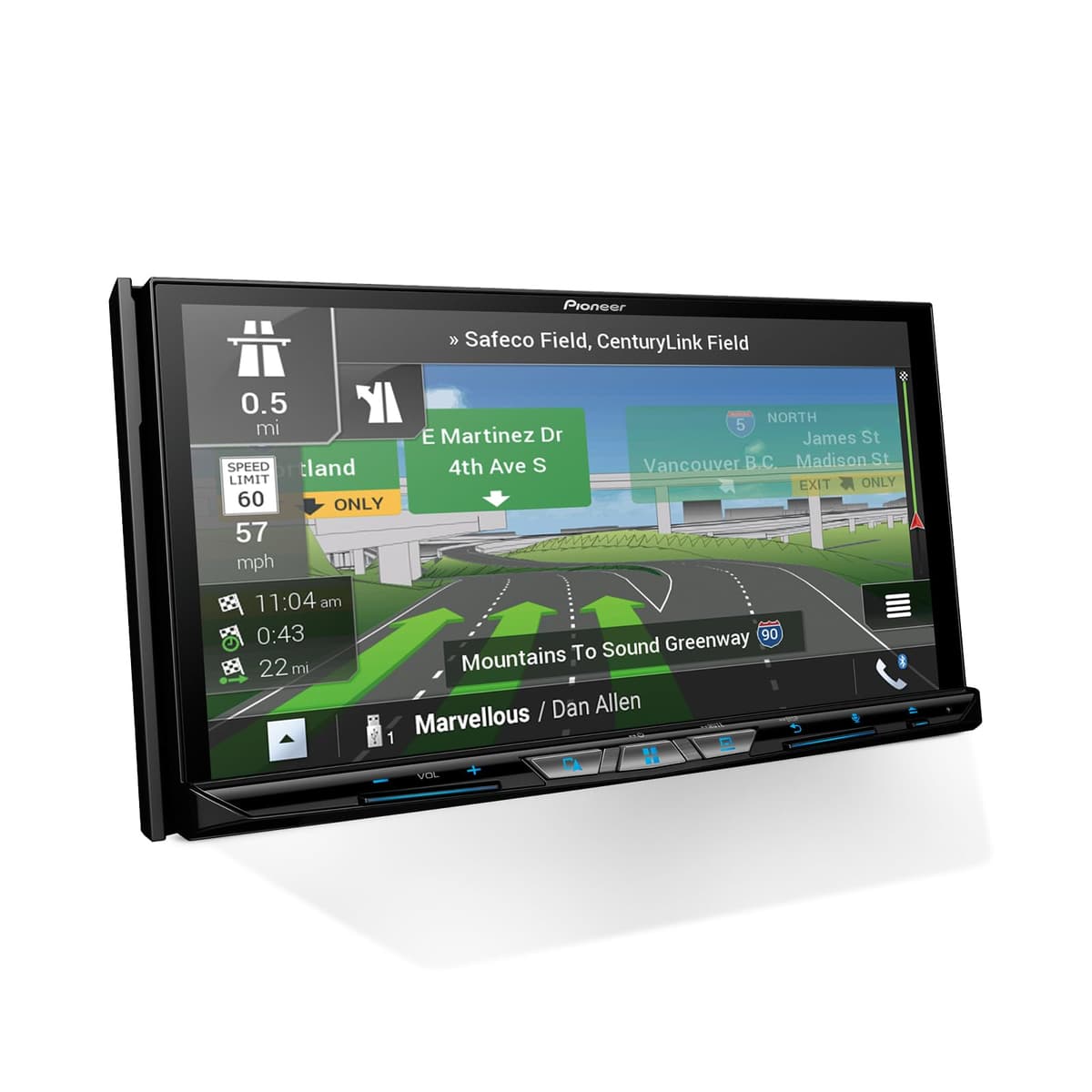 Pioneer AVIC-W8600NEX 7" 2-DIN Multimedia con GPS, Apple CarPlay/Android Auto (inalámbrico y por cable)